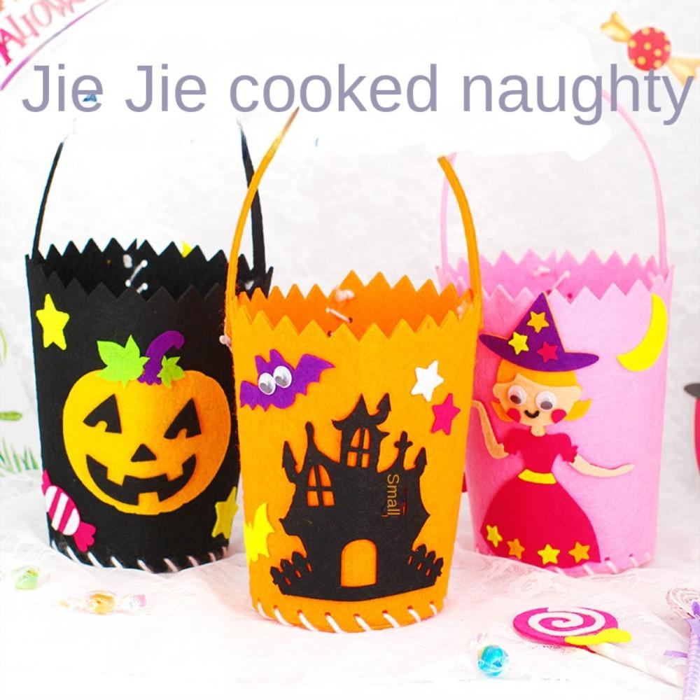 

Storage Bucket Halloween Candy Bag Halloween Decoration Gift Basket Halloween Bag Children s Toys