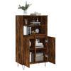 Highboard Smoked Oak 60x36x110 cm Engineered Wood