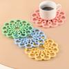 Flower Silicone Coasters Multifunctional Heat Insulation Pad Thickened High Temperature Resistant Waterproof Mats Home Coaster