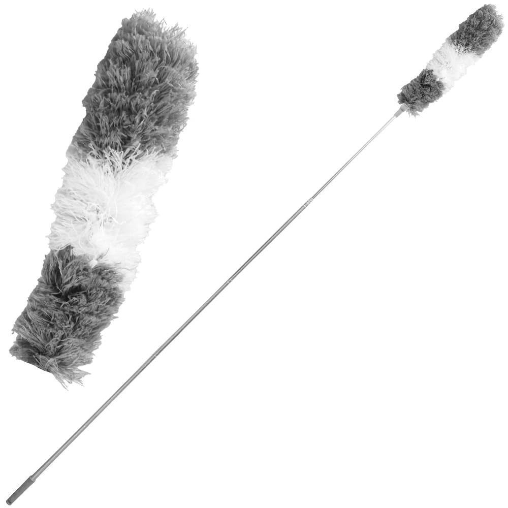 Microfiber Dust High Indoor On Washable with Water Duster, Removal, Stretchable, Places, Washable, Foldable, Lighting, Rack,