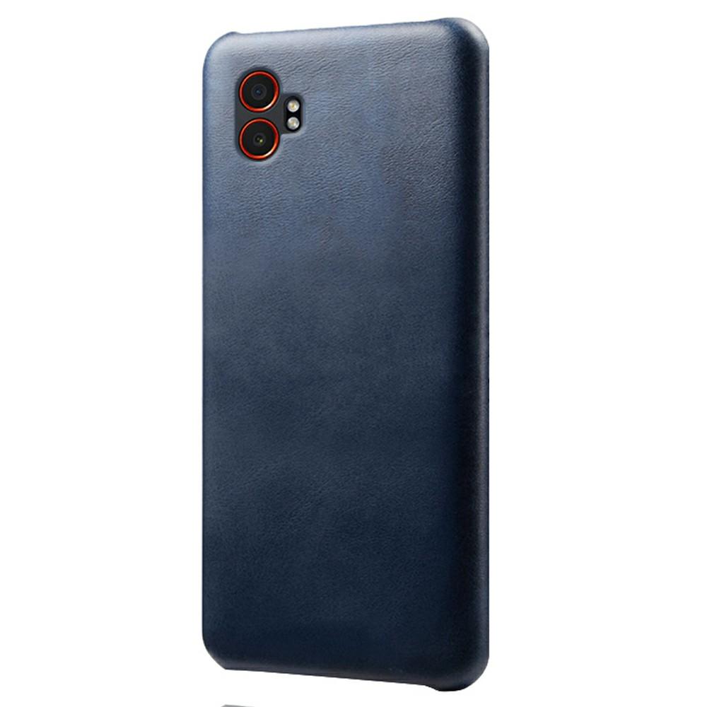 For Samsung Galaxy XCover7 Pro Case Calf Texture PU Leather Hard PC Protective Phone Cover