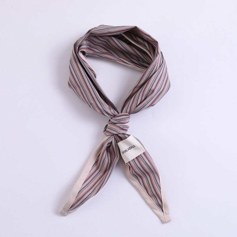

Striped Children s Scarf Plaid Waist Scarf Vintage Triangle Bandana Drool Saliva Towels Style 4
