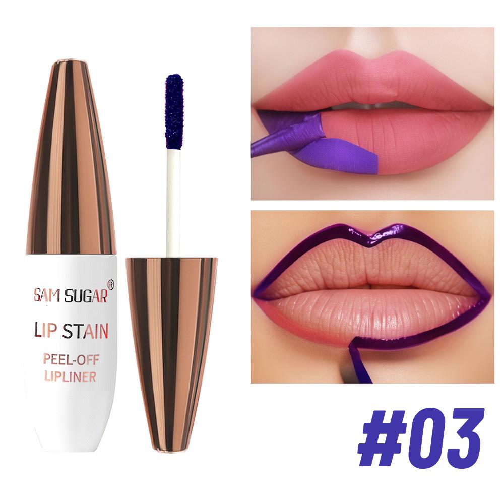 Błyszczyk do ust Peel-off Matowy Naturalny Mgiełka Tint do ust Wodoodporna Długotrwała Pomadka Makijaż Łza Kontur Plama Kosmetyk