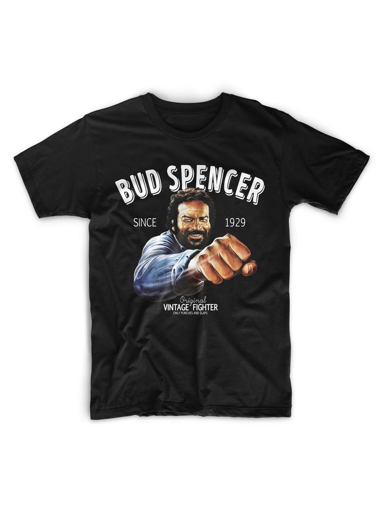 Letní Horký Výprodej Retro Vzor Bud Spencer Tričko 1928 Běžná Verze Krátký Rukáv Pánské Kulatý Výstřih Tričko s Krátkým Rukávem