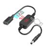 Type C Female to 5.5x2.1mm 5V 9V 12V Power Connector Charging Cable for Monitoring Cameras Printer Router LED Light