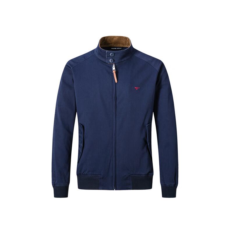 SEPTWOLVES Men's Casual Stand Collar Twill Jacket