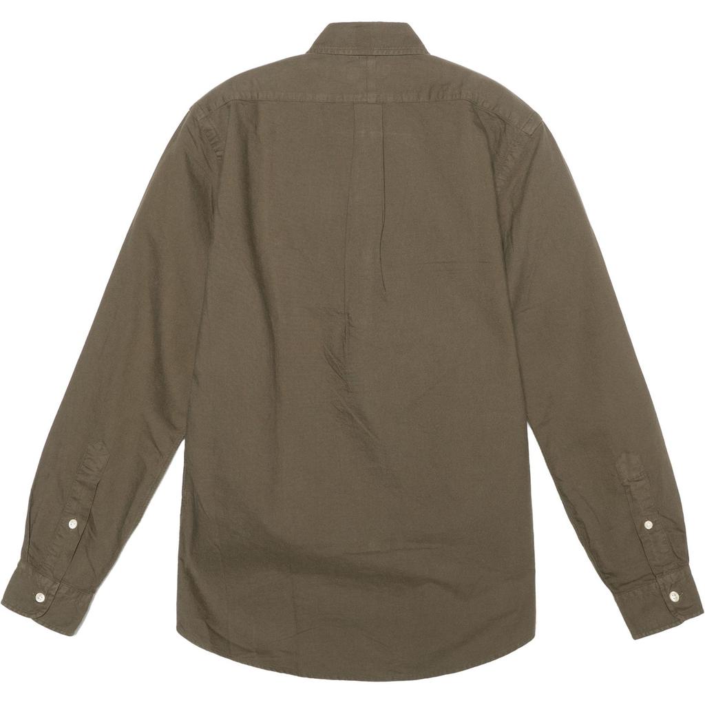 Polo Ralph Lauren FW21 Logo Embroidered Button-Up Long Sleeve Shirt Men shirts Green 710804257-006