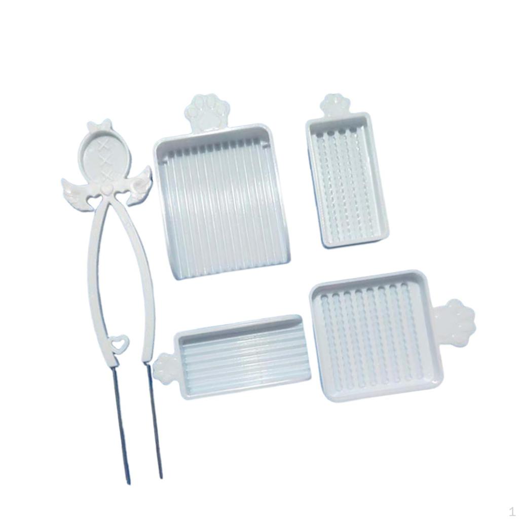 5 Pieces Bead Picking Tray Kit Time Saver Efficient Sorting Tools Beads Craft Tool for Jewelry