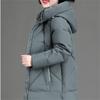 Winter Clothing Women's Plus Size Medium Long Hat Collar Cotton Jacket XL-6XL