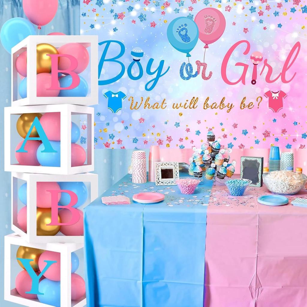 Sex Reveal Baby Balloon Box Decoration Baby Shower Boy Or Girl Sex Reveal Baby Party Decoration