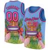 Hawaiiansk Stil Herrlinne Personalisering Anpassa Namn Ärmlös Skjorta Utomhus Basket Sportväst Sommar Gymmet T-shirt