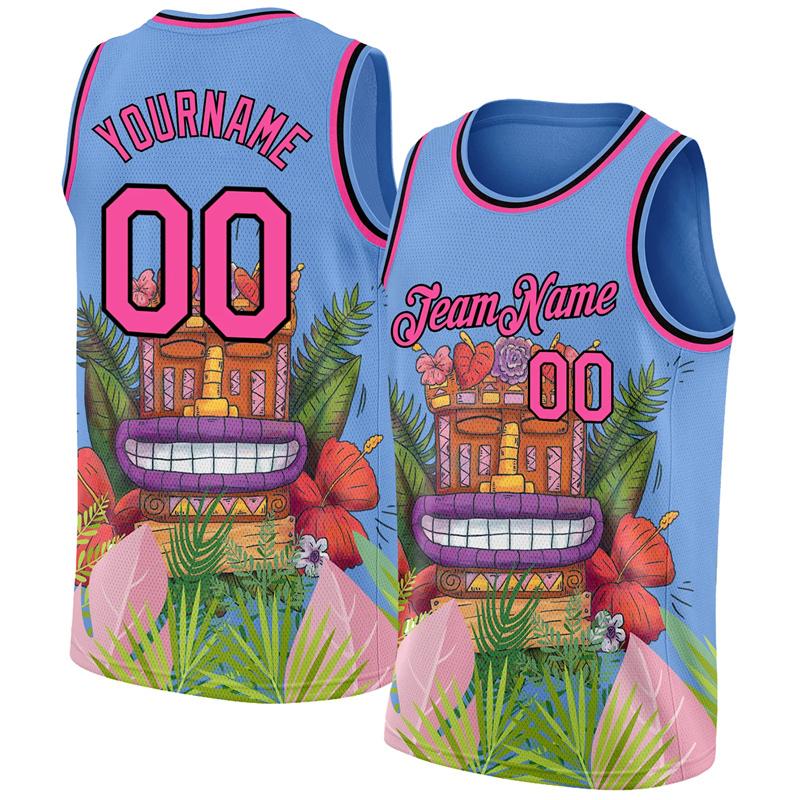 Hawaiian Style Men's Tank Top Personalization Customize Name Sleeveless Shirts Outdoor Basketball Sports Vest Summer Gym T-shirt