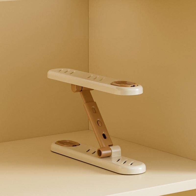 Adjustable Height Shoe Stacker, Double-Layer Shoe Organizer, Space-saving Shoe Holder with Ventilation Holes