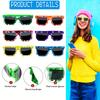 1Pcs Pixel sunglasses Retro Pixel glasses  Adult boys and girls Photo props birthday party supplies
