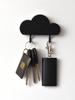 1pc Cloud Design Home Key Holder Wall Entryway Storage Rack, Hanging Hook Organizer, Decorative Item For Living Room, No-Drill