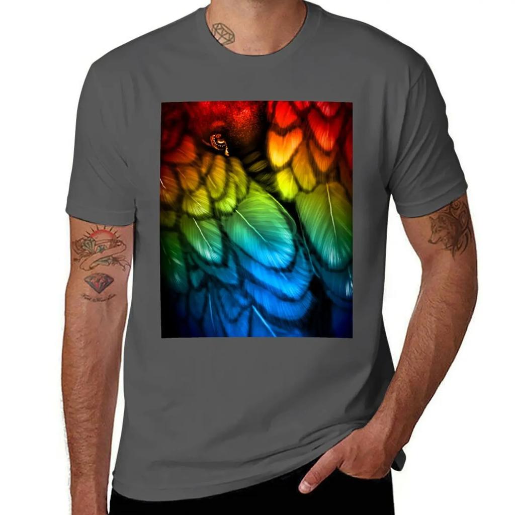 Blackbird - Rainbow Edition T-Shirt plus size tops anime tshirt oversized graphic tee tshirts for men