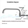 Commercial Kitchen Faucet 304 Stainless Steel Swivel Tap