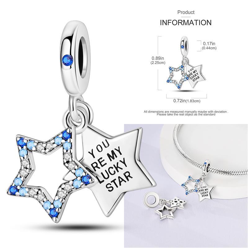 Newest Stunning Charms Bead Copper Lover Flowers Dangle Cute Pets Pendants Fit Original Mula Bracelet Diy Jewelry