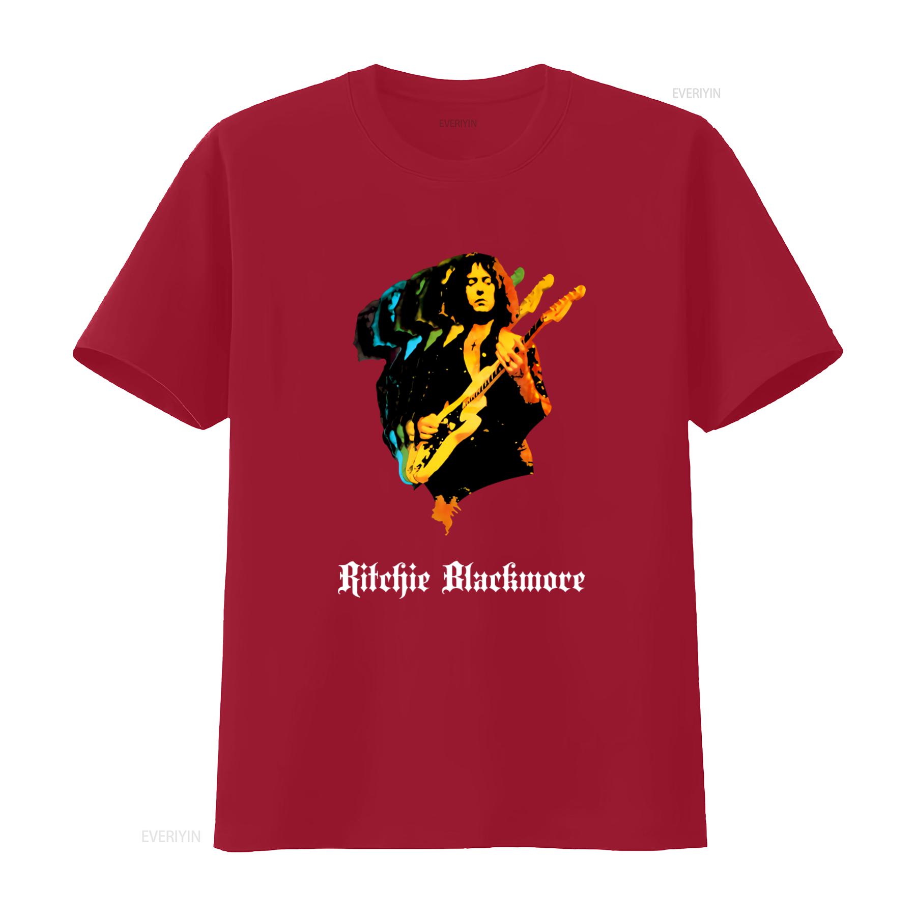 

Ritchie Blackmore RockNRoll Solo T Shirt Stylish Musician Print for Rock Fans vintage Washed Slightly Comfortable fashion S