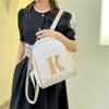 Light Luxury High-end Texture Fashionable Backpack, New Niche Trend Printed Backpack, Convenient Student Bag