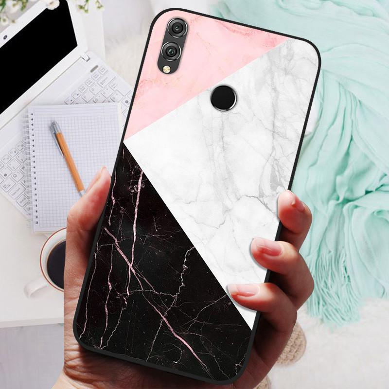 For Huawei honor 8x Case Silicone Luxury Cat Marble Soft Bumper Cover for Huawei honor 8x Max Protective Capas honor8x Max Funda