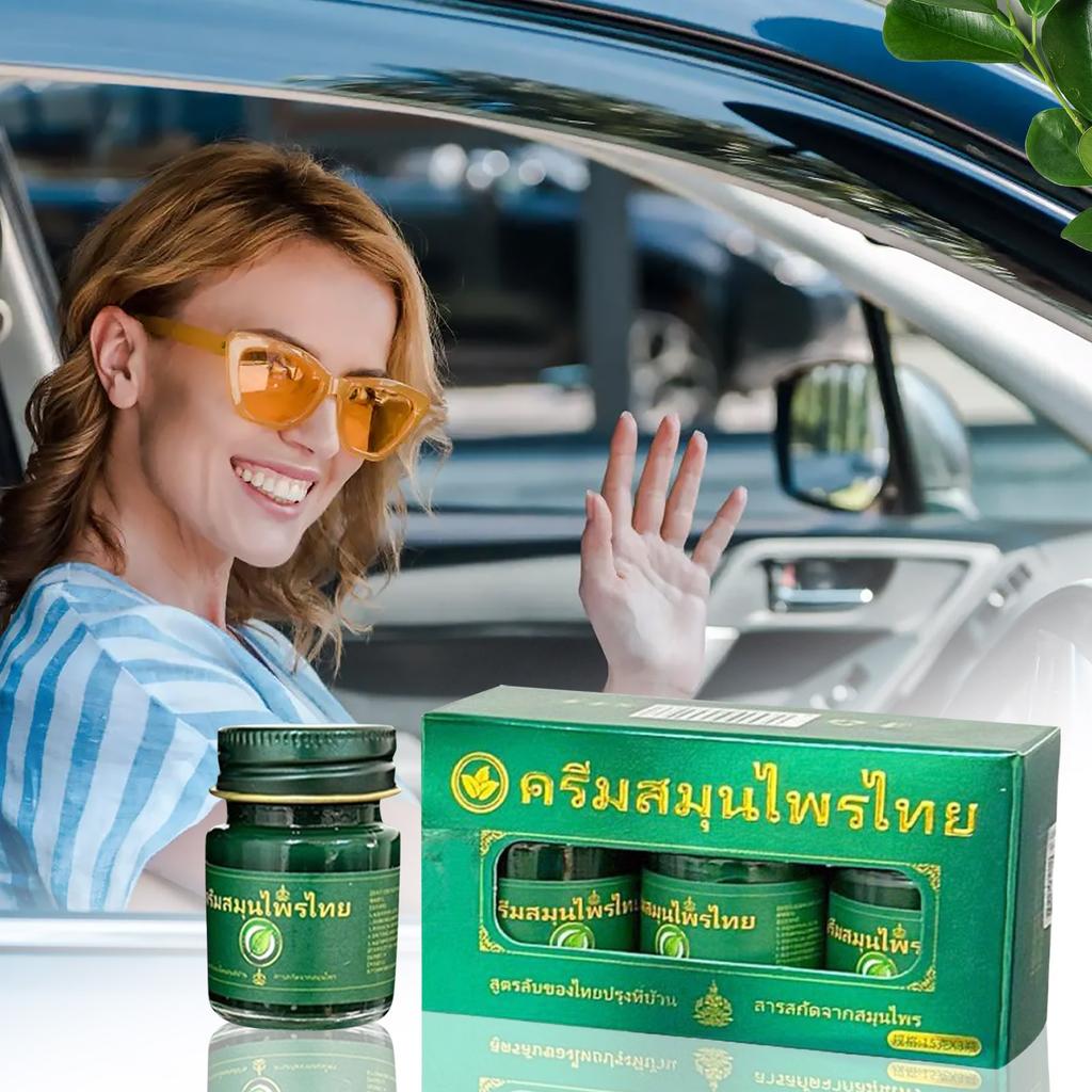 Myggbalsam Oppfriskende Reisekvalme Gressbalsamsett Egnet for Utendørs Terrasse, Fotturer, Camping, Naturlige Ingredienser