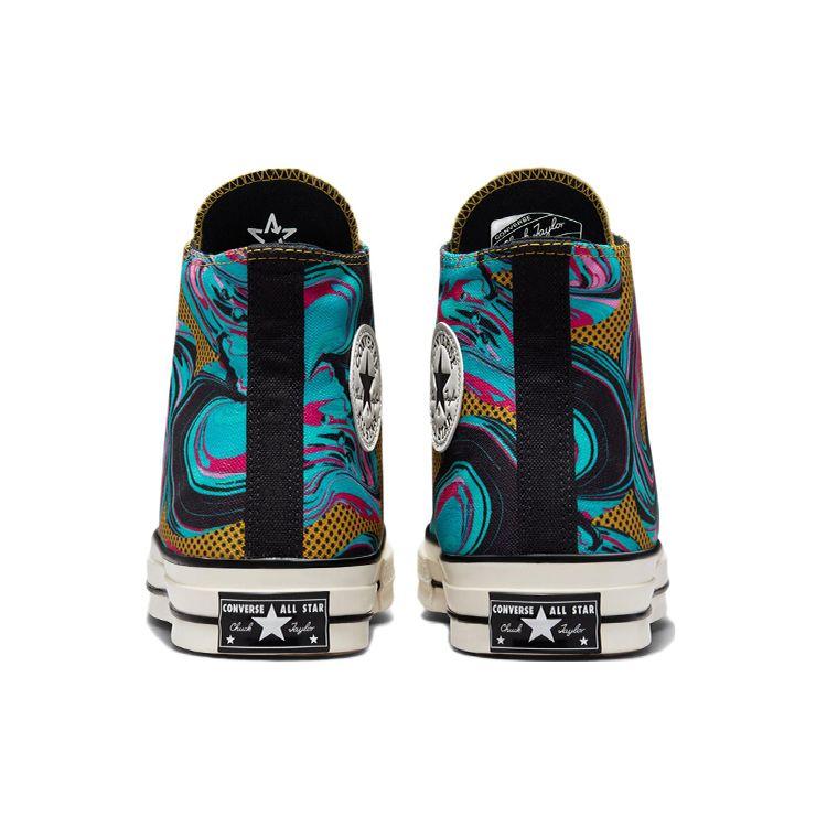 Converse Unisex Chuck 70 Hi '90s Retro Swirl Print Multicolor Casual Sneakers A00421C