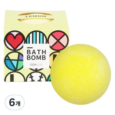 Corecos Bubble Yellow Melo Badebombe, 140 g, 6 Stück