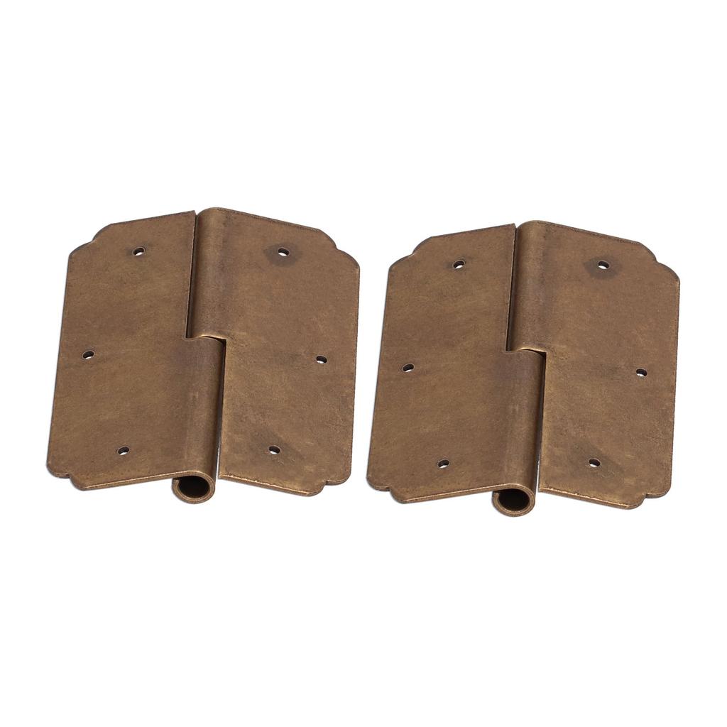 2er-Set Möbelband Retro Antik Messing Scharniere Beschläge für Schrank Schmuckkästchen