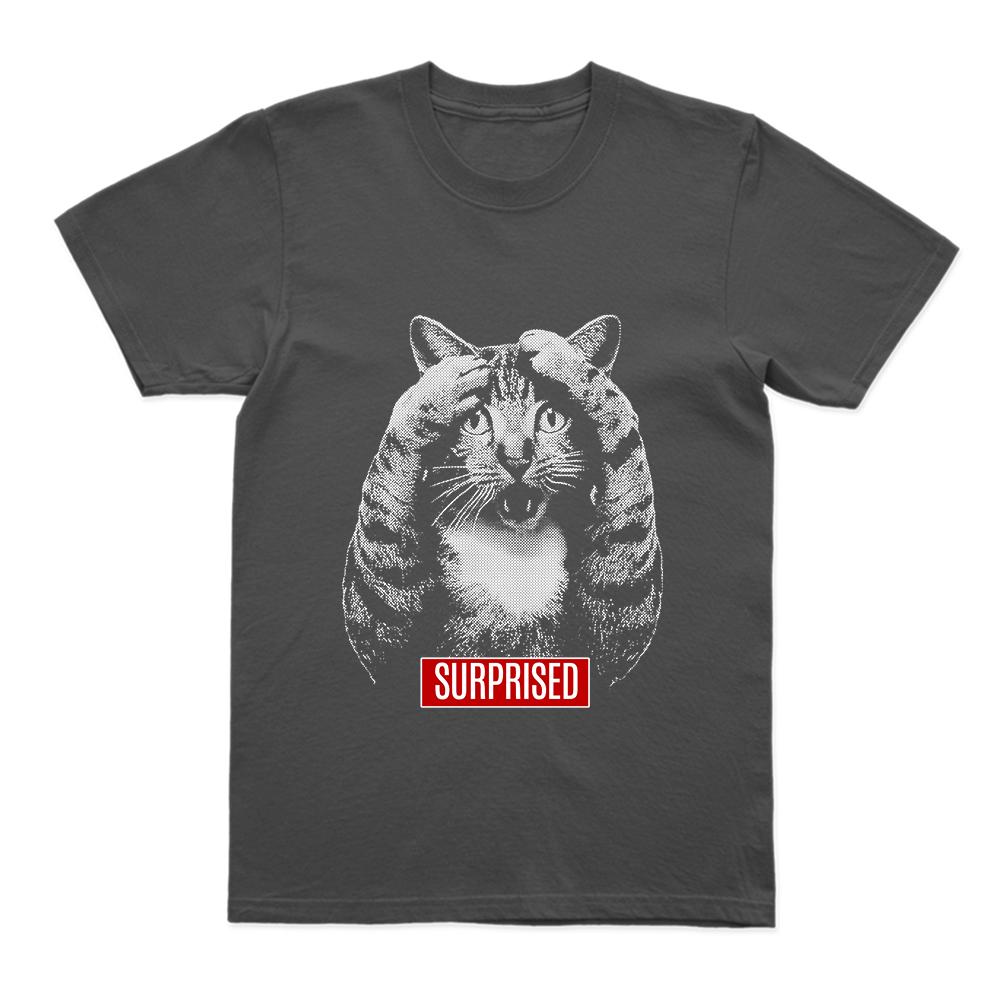 

Coolmind U0102-T2 Cool Surprised Cat Print Men T Shirt Streetwear Exclusive Graphic Men Tshirt Cotton Unisex Tee Shirts M