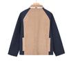 TB BROWIN2024 Unisex Corduroy Raglan Sleeve Color Block Jacket, Autumn/Winter Collection