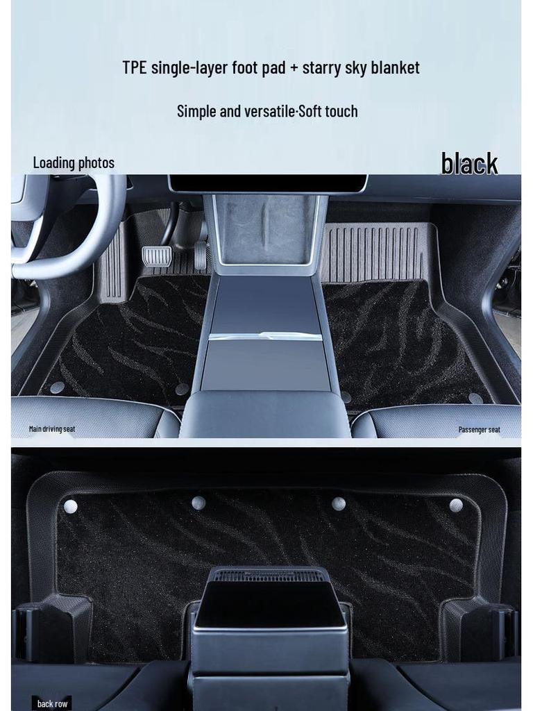 Compatible Tesla Model Y Refresh Floor Mats: 25 Models of TPE Trunk & Car Mats