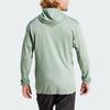 Adidas Xperior Light Fleece Hooded Jacket Solid Color Logo Long Sleeve Jacket Men Jacket Silver Gray Green IQ3718