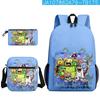 Classic My Singing Monsters 3D Print 3pcs/Set Pupil School Bags Laptop Daypack Backpack Inclined Shoulder Bag Pencil Case