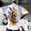 Pokémon Anime Peripheral Pikachu Doublesided Printed Tshirt 2026 Summer Kids Tee Outdoor Training and Fitness Mens Sportswear