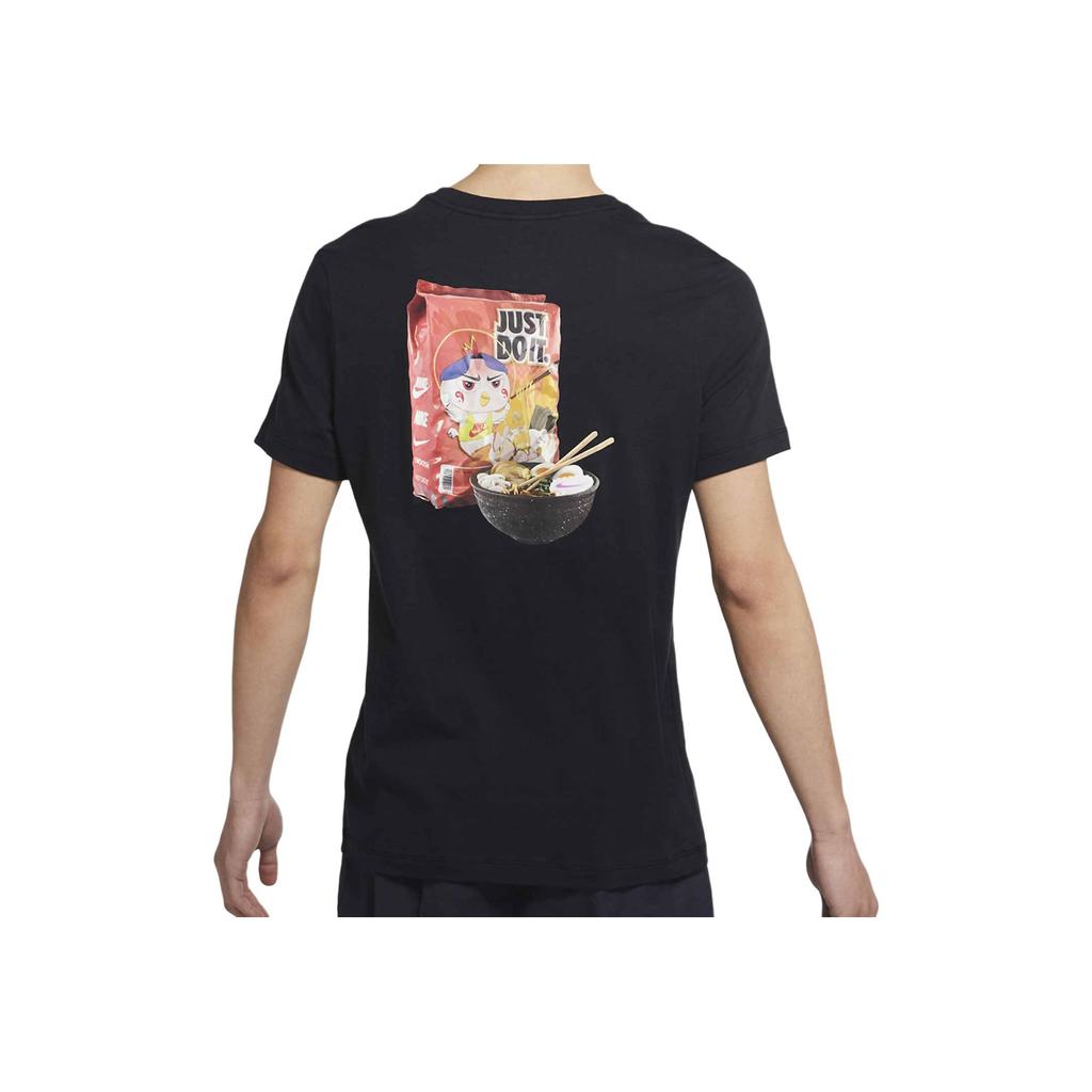 Nike Casual Sport Cartoon Print Crew Neck Short Sleeve T-Shirt Men Tops Black DD1323-010