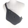 Great PRADA Sling bag Triangle logo Re-Nylon black Safiano leather mens 2VL033 Used