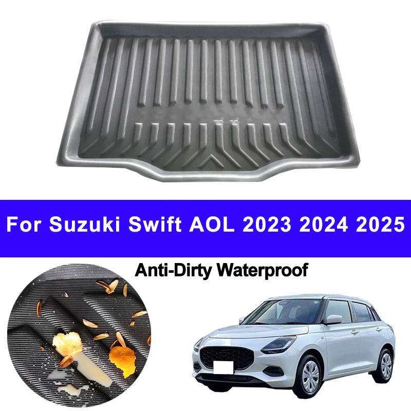 Автомобильный Коврик-поддон в Багажник для Suzuki Swift AOL 2026 2026 2026, Коврик-подстилка, Противогрязевой, Водонепроницаемый чёрный