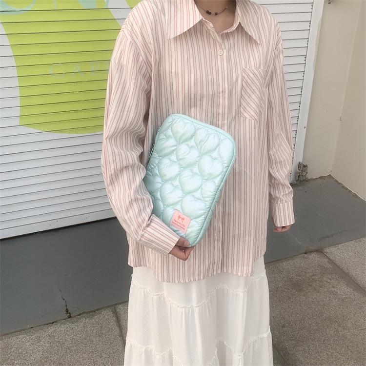 Koreanische Herzförmige Mehrfarbige Macaron Laptop-Tasche & iPad Hülle (15" & 11")