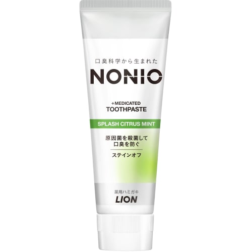 

NONIO Splash Citrus Mint Toothpaste, 130g, Kills Bacteria That Cause Bad Breath, Cavities, and Periodontal Disease