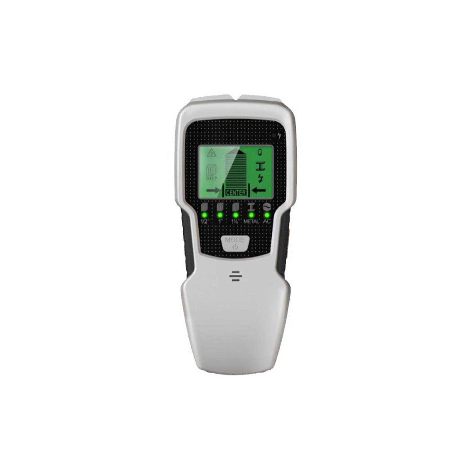 

Настенный сканер 5-в-1 для обнаружения металла, дерева, проводов, винтов и труб на стенах серый