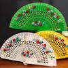 Hand Crafted Hand-painted Fan Colorful Spanish Wood Fan Traditional Handheld Fan  Home Ornaments
