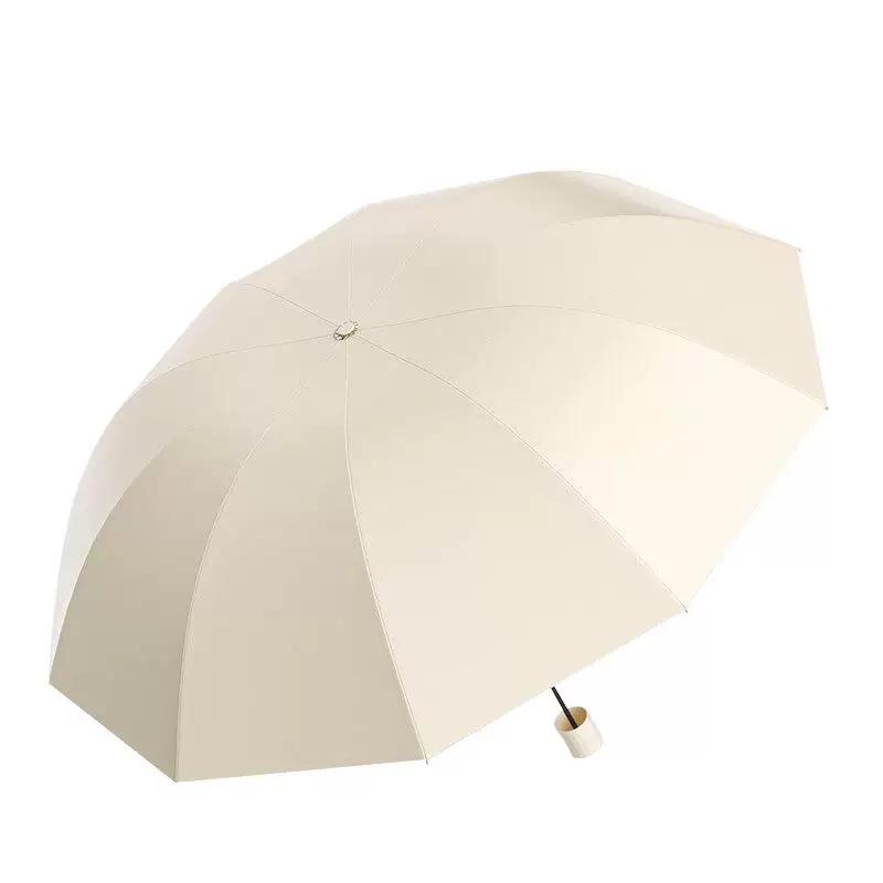 Reversible Large Umbrella for Women, Extra Thick and Reinforced, Dual-Use for Sun and Rain, Men's Double-Person Sun Protection Folding Manual Parasol
