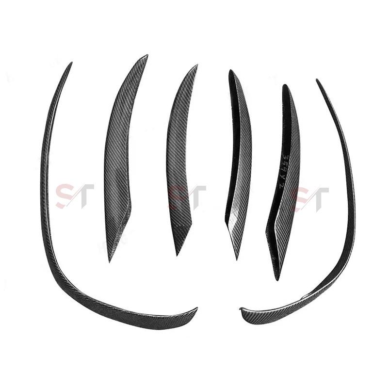 Carbon Fiber Fog Light Wind Deflector for 19-21 Mercedes C-Class W205 C180/C260/C300