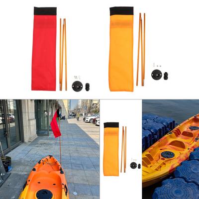 Kit de Visibilité Sûr pour Kayak avec Support Robuste en Alliage d'Aluminium pour Bateaux Canoës Annexes Yachts Activités Extérieures