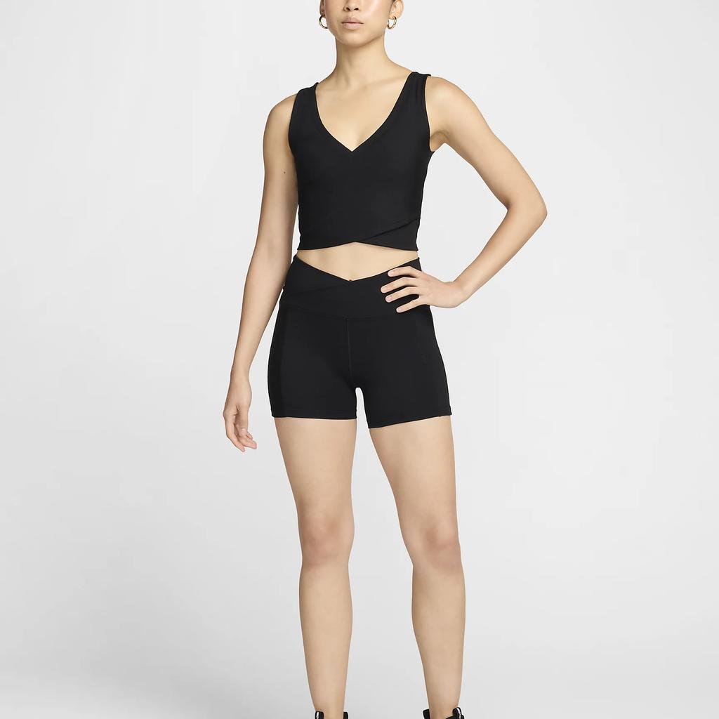 Nike One Fit Sports Fashion Quick-Dry Solid Color Soft Tank Top Women tops Black FV7888-010