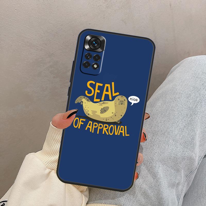 Baby Seals For Xiaomi Redmi Note 14 10 11 12 13 Pro 11S 12S Case Cover For Redmi 15 15C 14C 10C 12C 13C