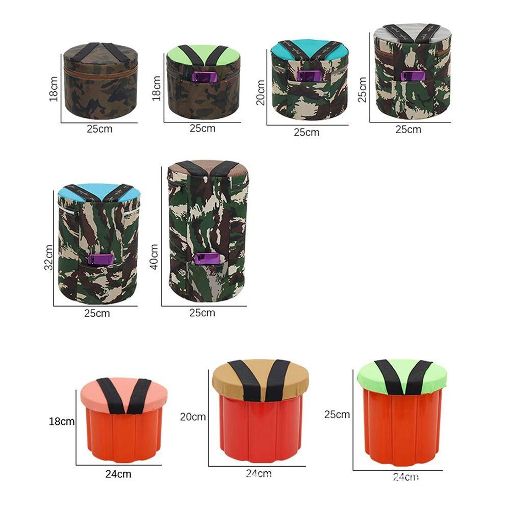 1Pcs 18/20/25cm Wearable Gardening Stool Round Fishing Chair Seat  for Outside Gardening Planting