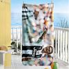 Football Stars Action Beach Towel High Absorbency & Quick-Dry Comfortable Lightweight Suitable for Swimming, Gym, Camping, Yoga Vacation