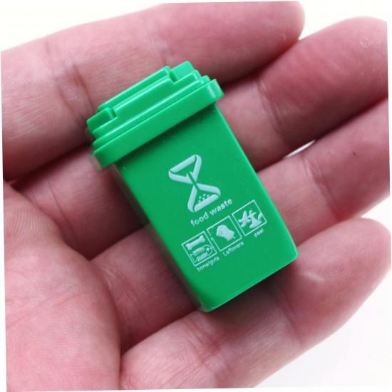 20 Pcs Mini Trash Can Doll House Sorting Garbage Bin Mini House Supplies Doll House Ornament Miniature Garbage Can Early Educational Toys Miniature